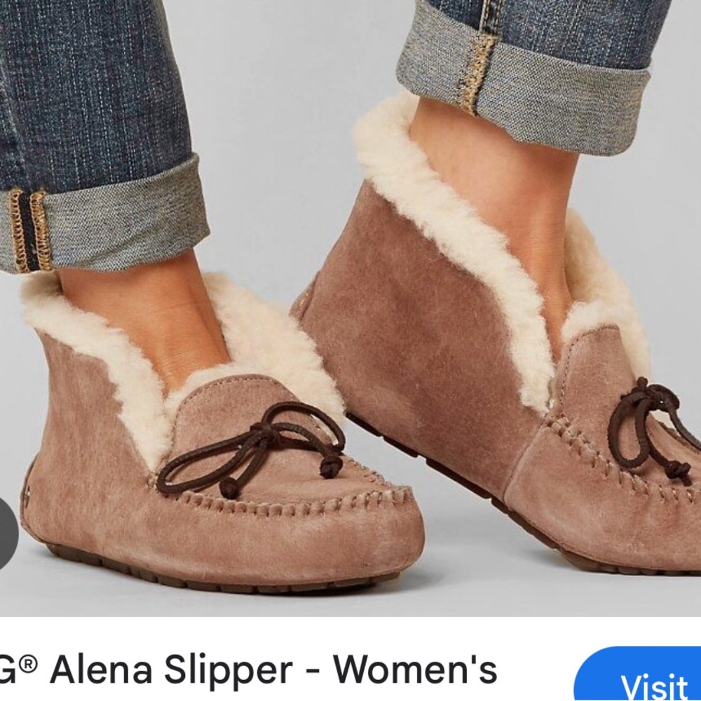 UGG Women's Alena Slipper in Brown and Cream